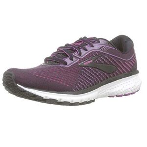 Brooks Ghost 12 Pink Black White Running Shoes Size 8 Wide